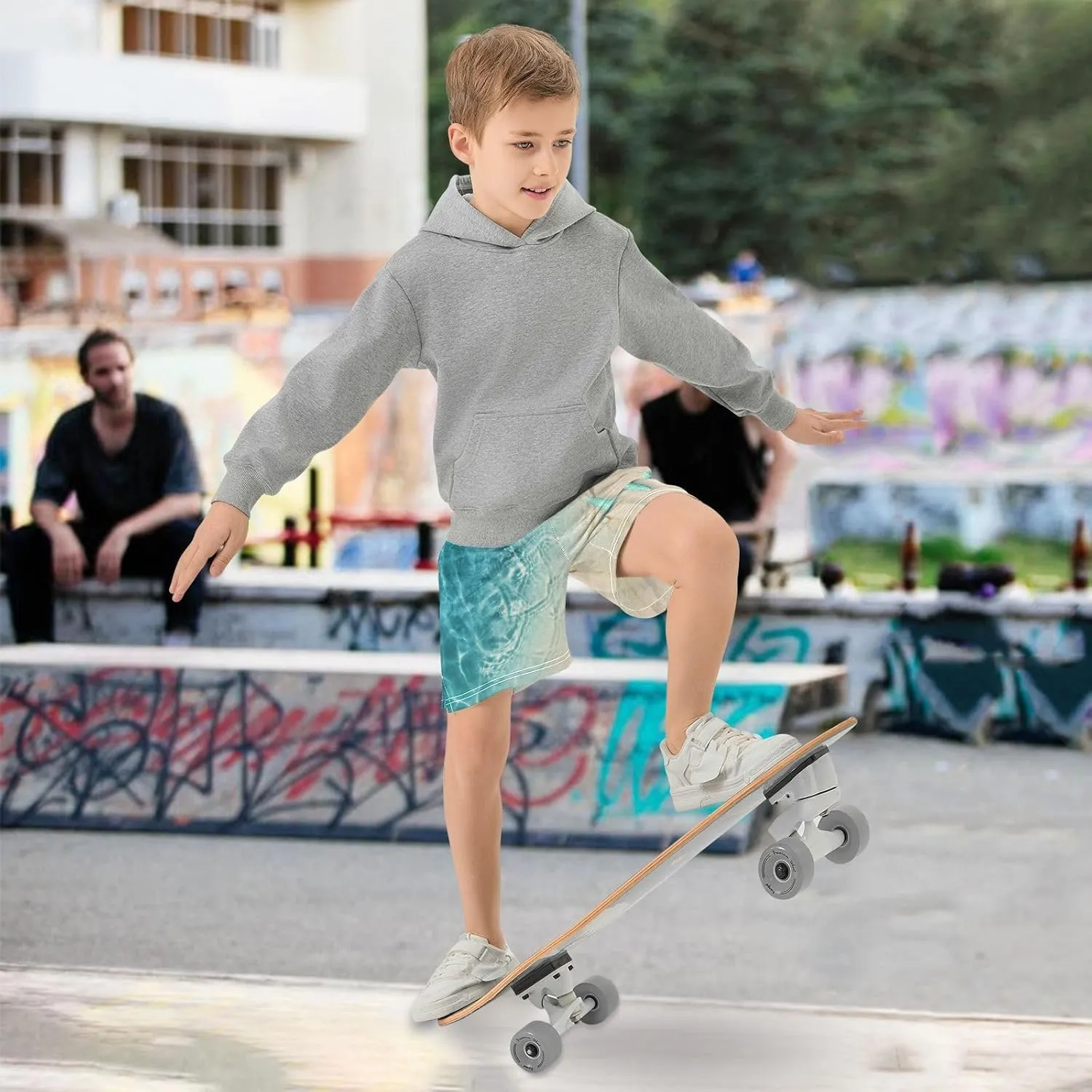 Boys Athletic Shorts Size 7-15 Boys' Casual Shorts with Pockets Elastic Waist Summer Kids Bottom for Sports Homewear