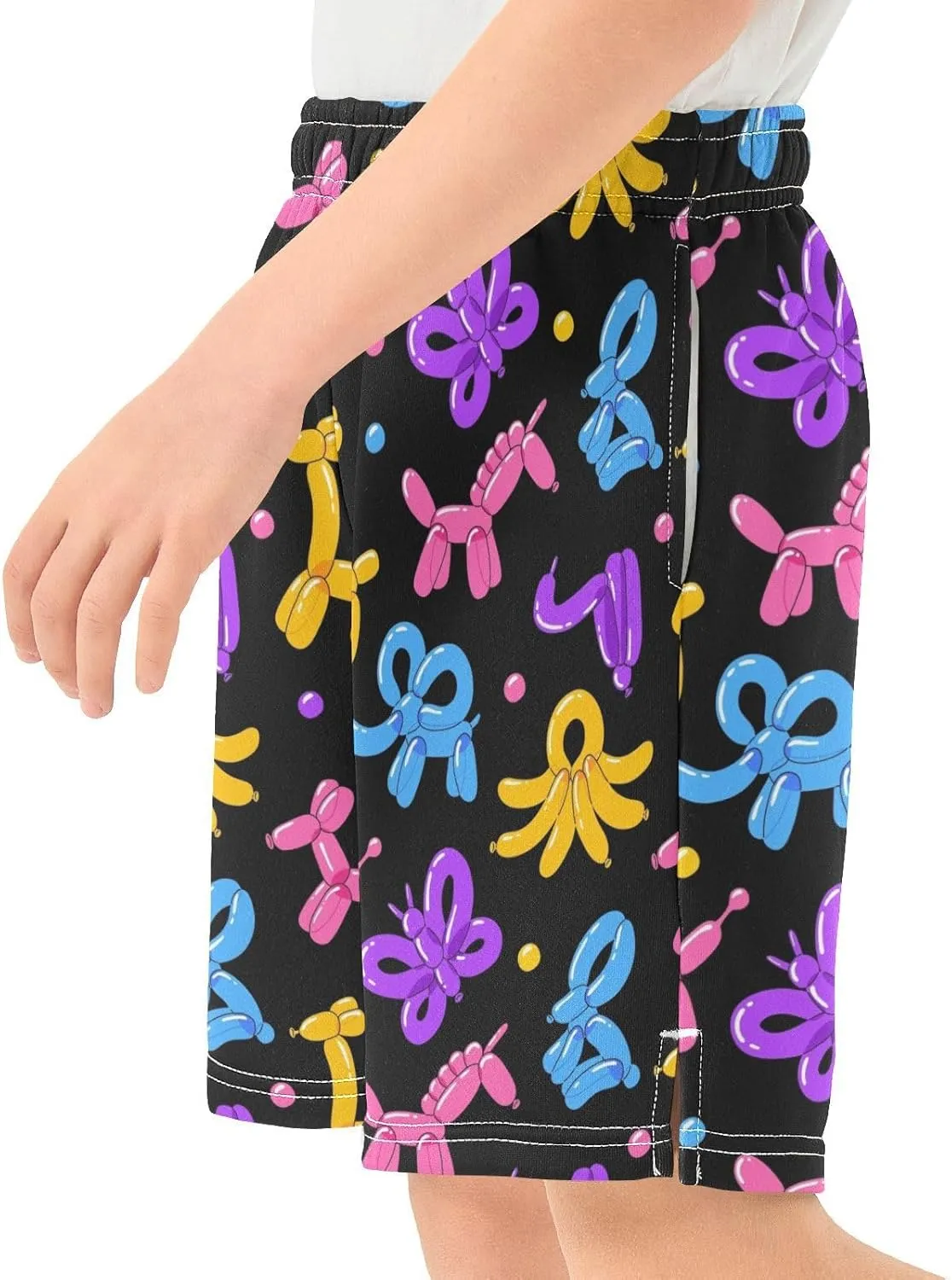 Boys Athletic Shorts Size 7-15 Boys' Casual Shorts with Pockets Elastic Waist Summer Kids Bottom for Sports Homewear
