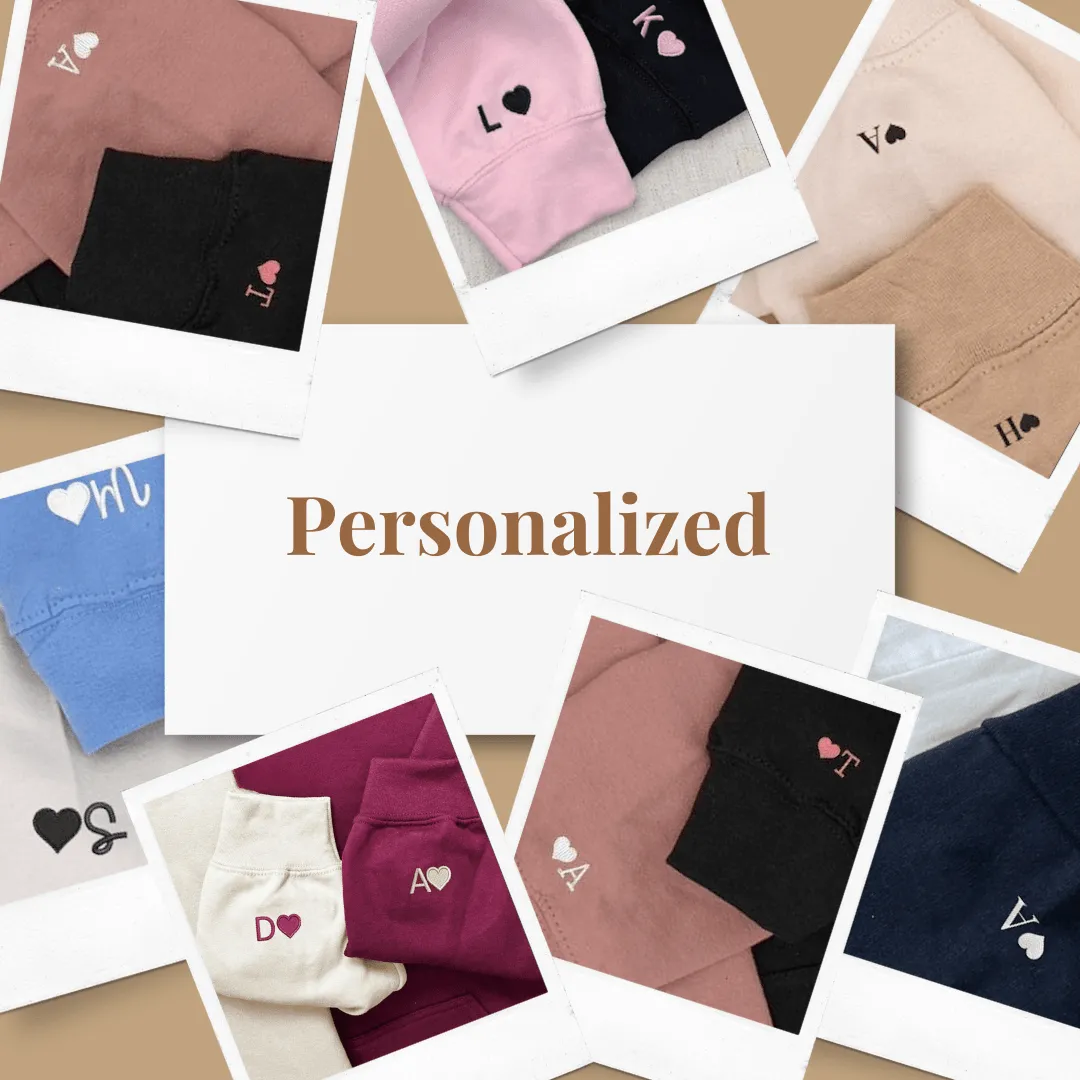 Custom Embroidered Matching Mouse Couple Hoodies | Fun Matching Sweaters For Couple