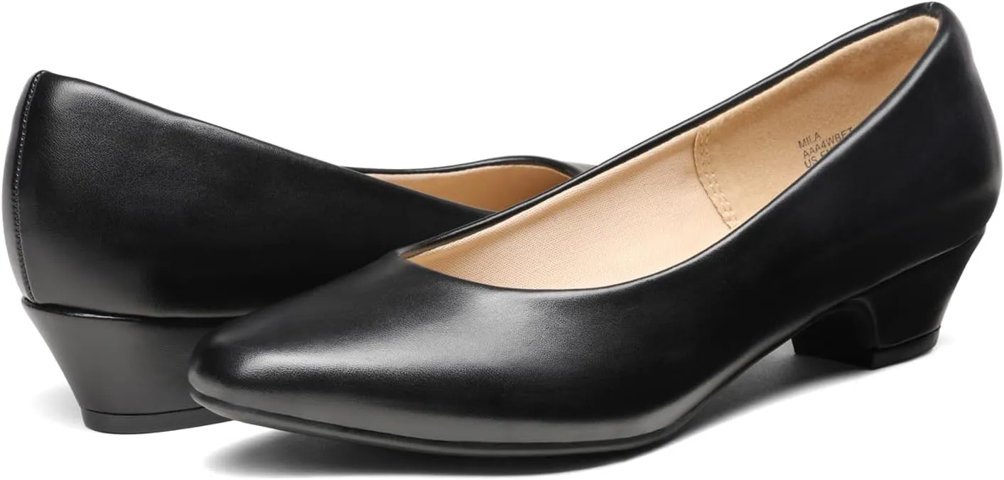 DREAM PAIRS Women's Closed Toe Dress Pumps Shoes