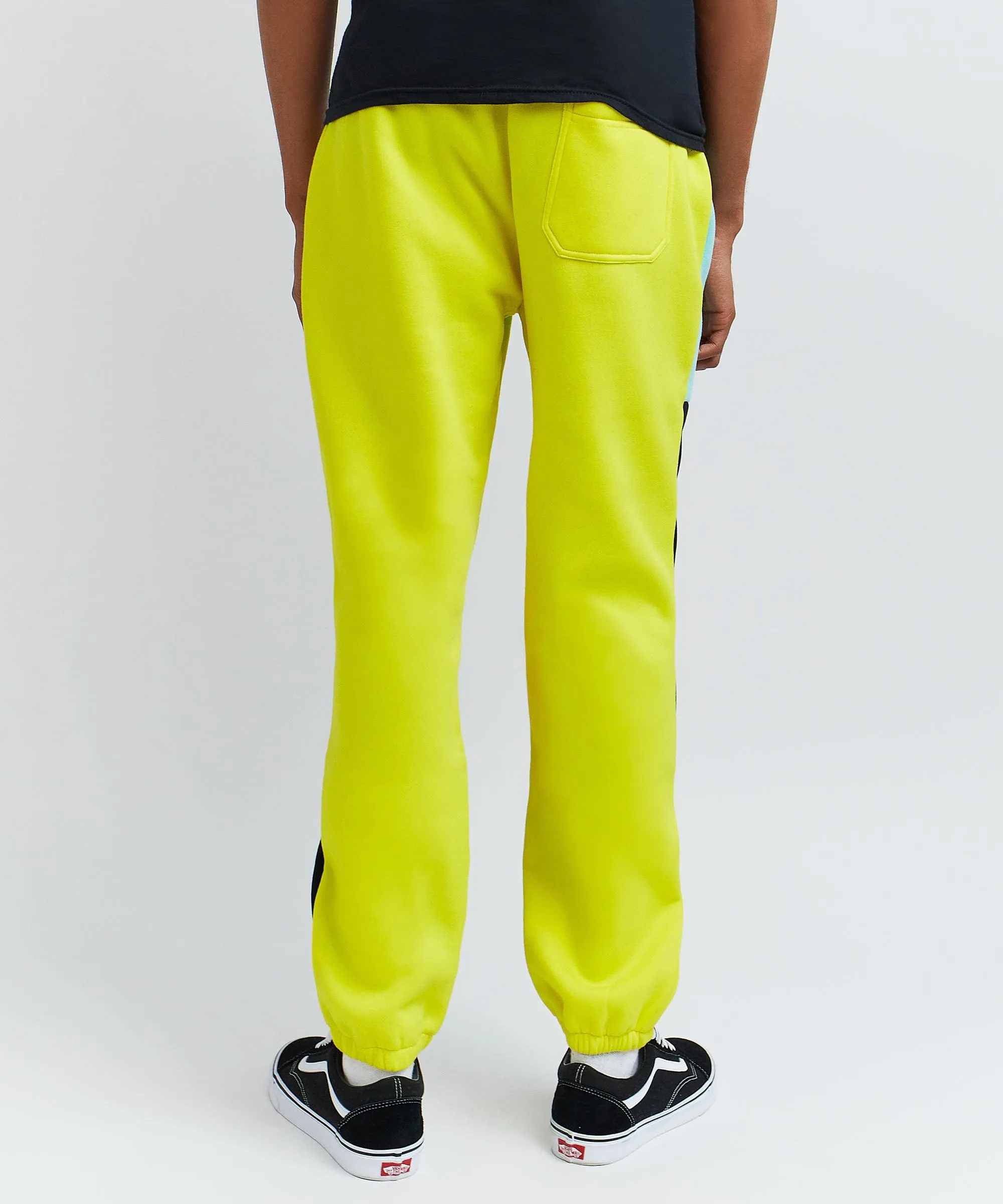 Hustler Emblem Color Block Logo Jogger