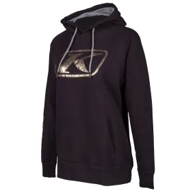 Klim  Womens Kute Corp Hoodie Long Sleeve Cuffed Warm Comfortable Black Rose