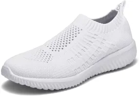 konhill Women's Slip On Walking Shoes Breathable Mesh Sneakers Work Casual Tennis Shoes