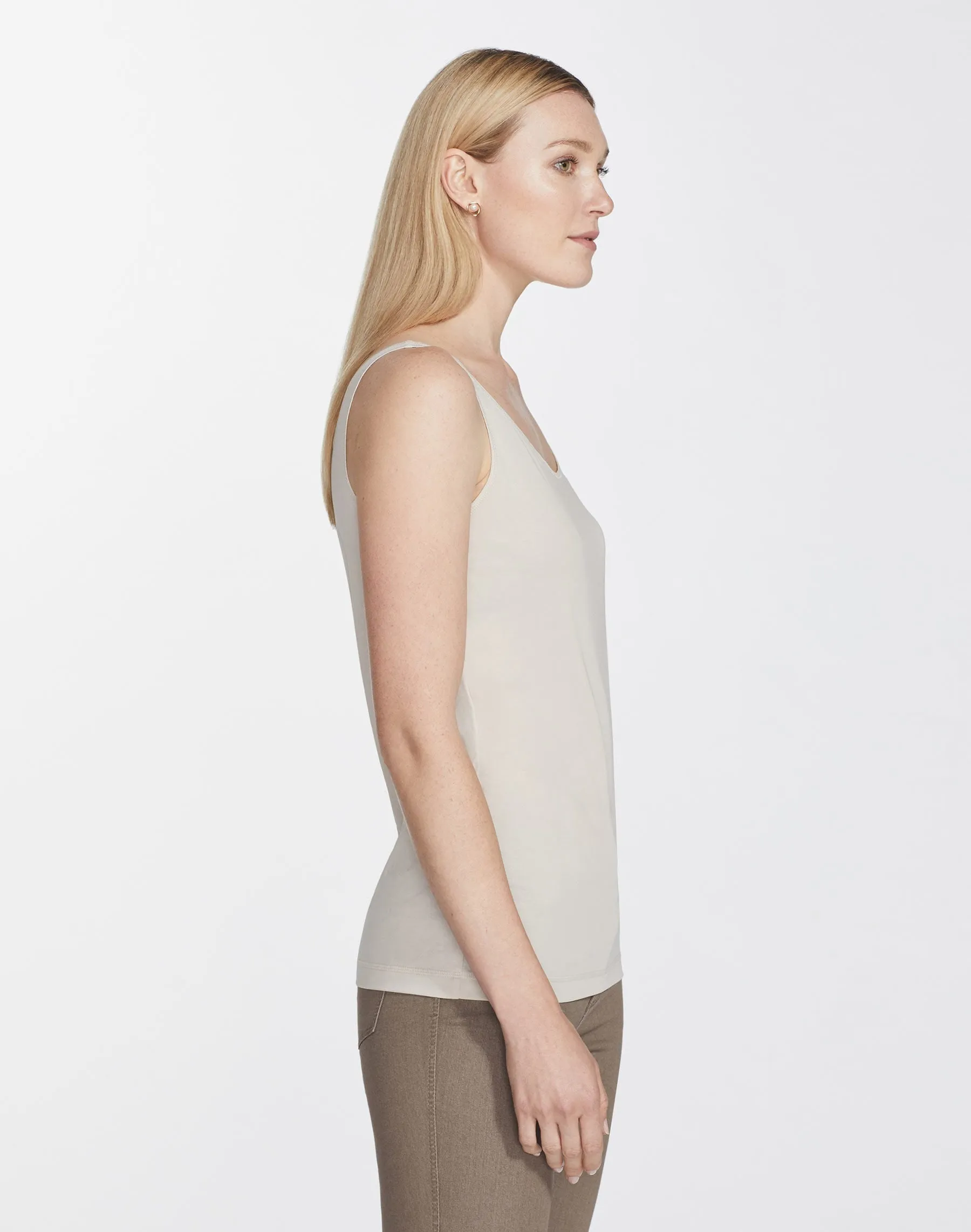Lightweight Cotton Rib Modern Tank