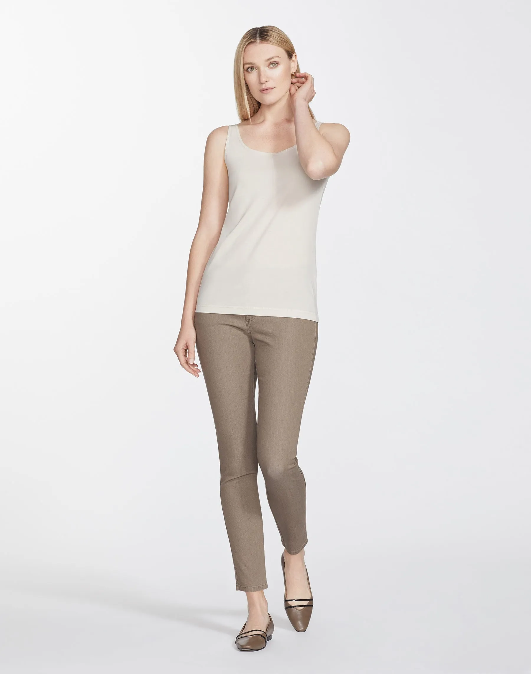 Lightweight Cotton Rib Modern Tank