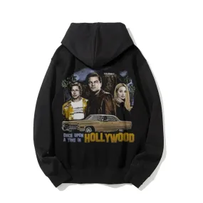Mens Vintage Hollywood Movies Darkness Style Print Graphic Pullover With Kangaroo Pocket Hoodies