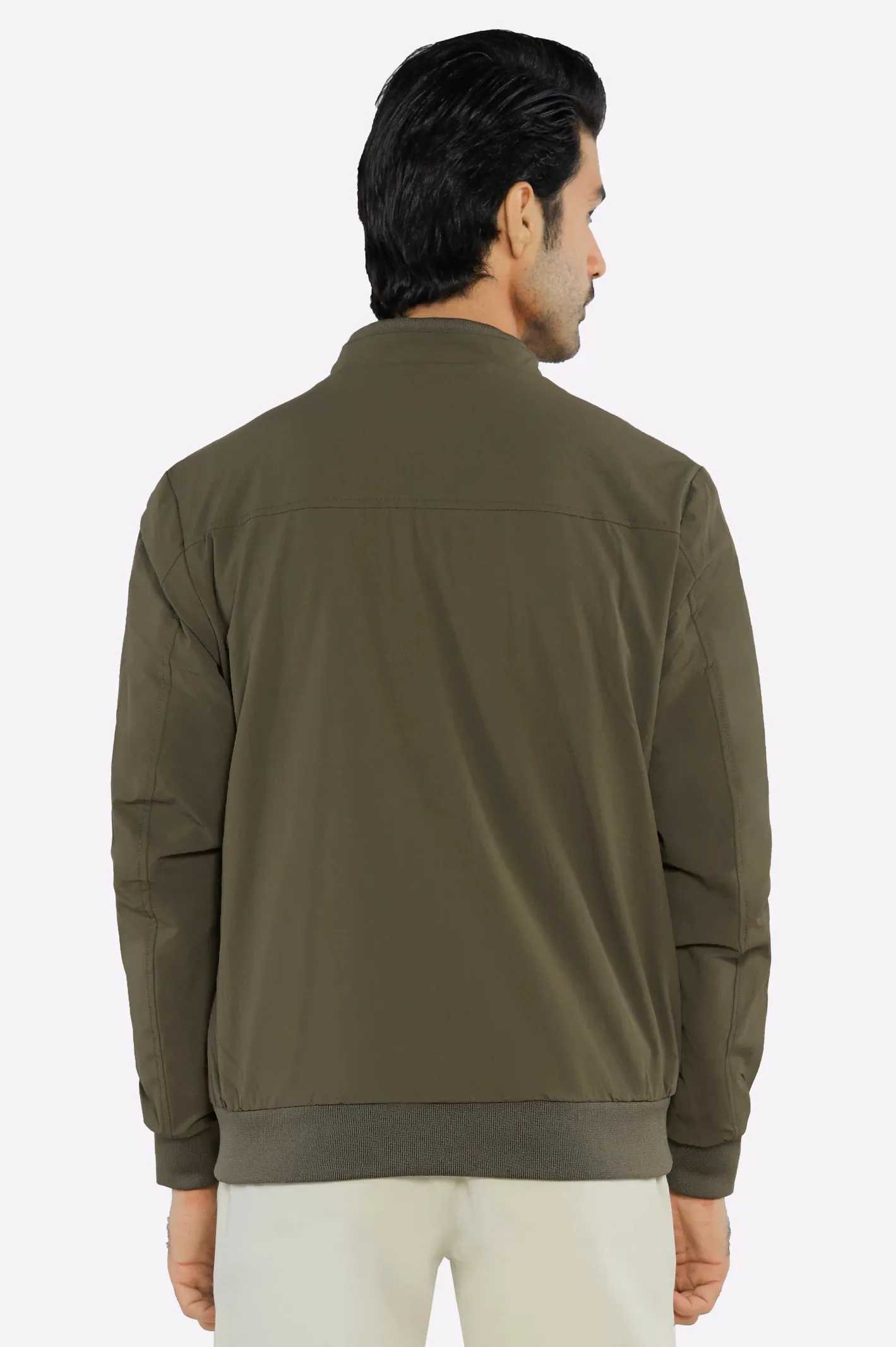 Men’s Lightweight Stretchable Olive Jacket