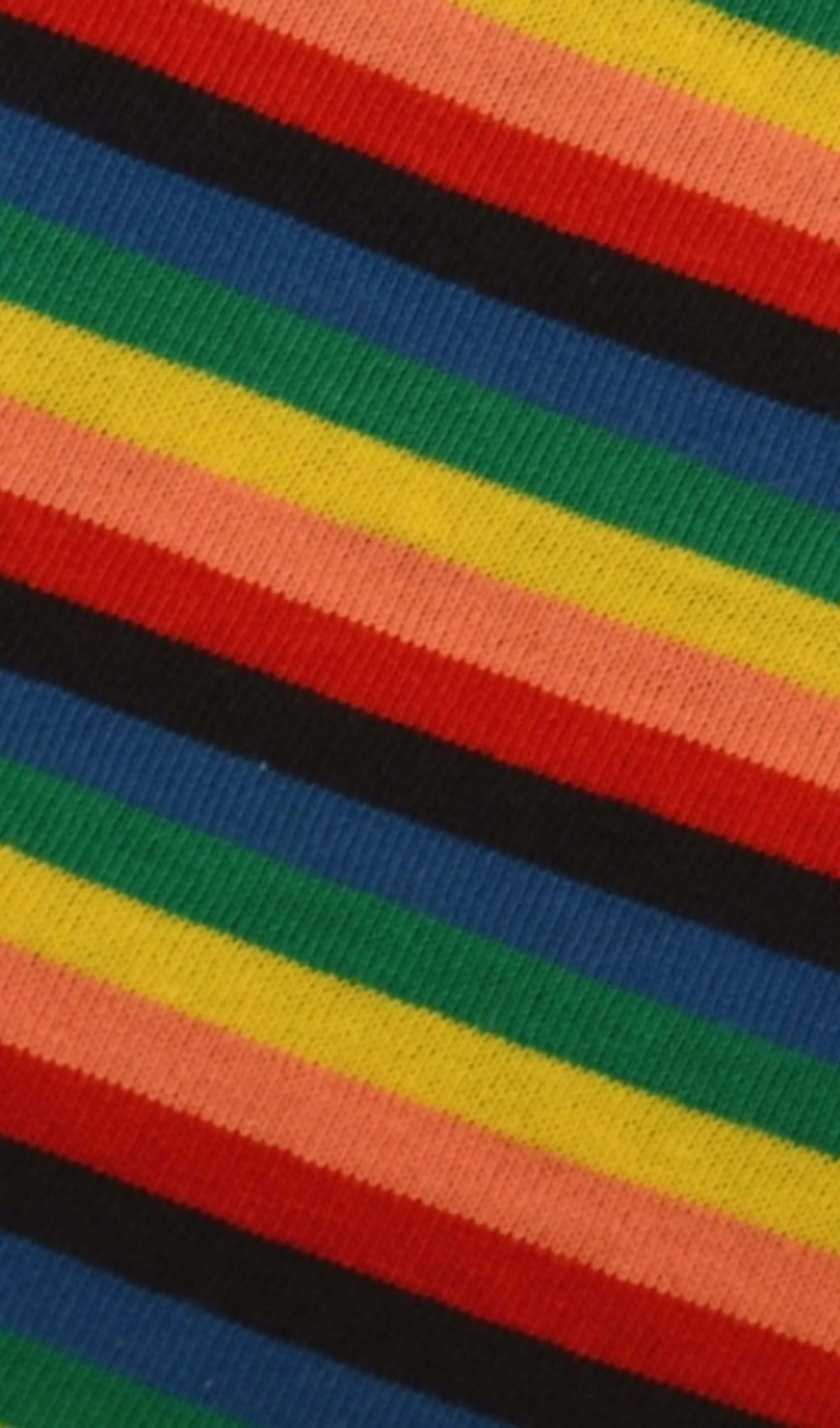 Retro Rainbow Brights Repeat Striped T Shirt