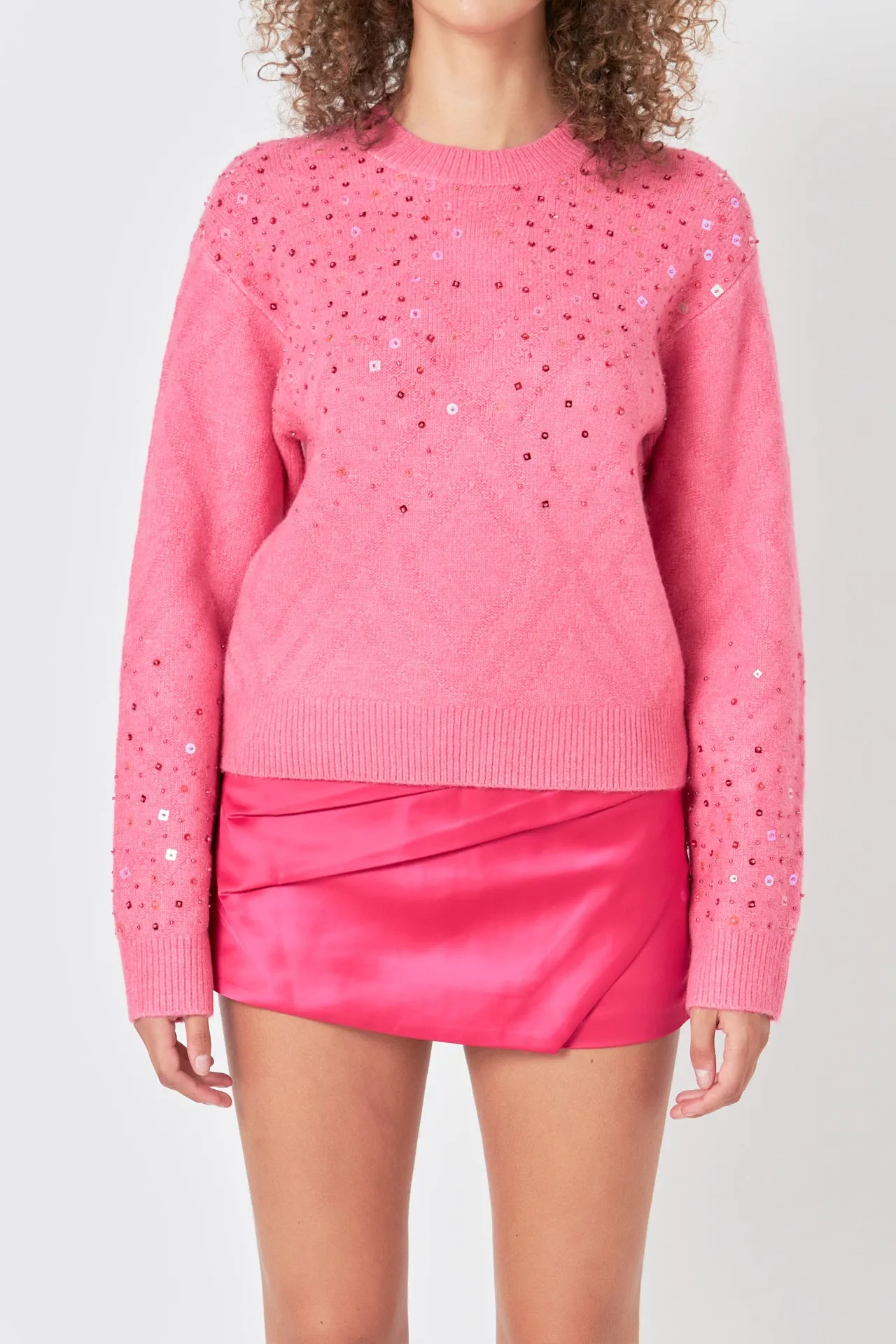 Sequins Knit Sweater