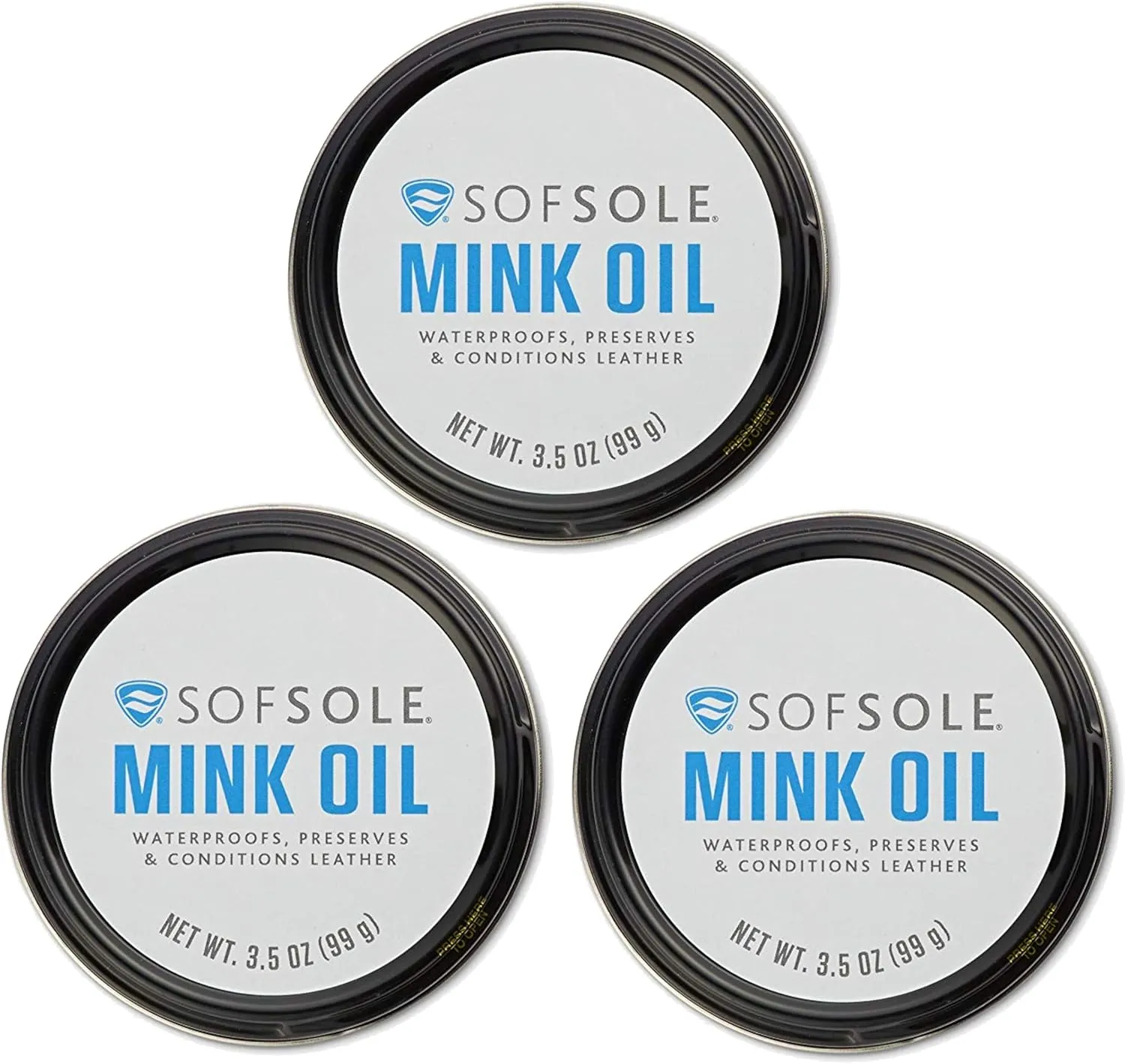 Sof Sole Mink Oil for Conditioning and Waterproofing Leather