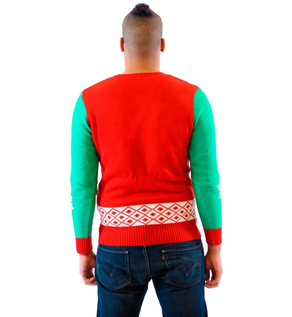 TMNT Big Turtle Face Ugly Christmas Sweater