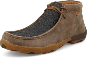 Twisted X Men's Chukka Driving Moc, Moc Toe, Black & Bomber, 7 M