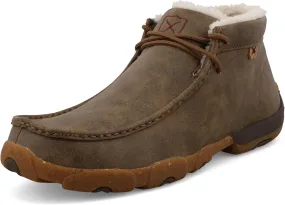 Twisted X Men's Chukka Driving Moc, Moc Toe, Bomber & Fur Lining, 10.5 M