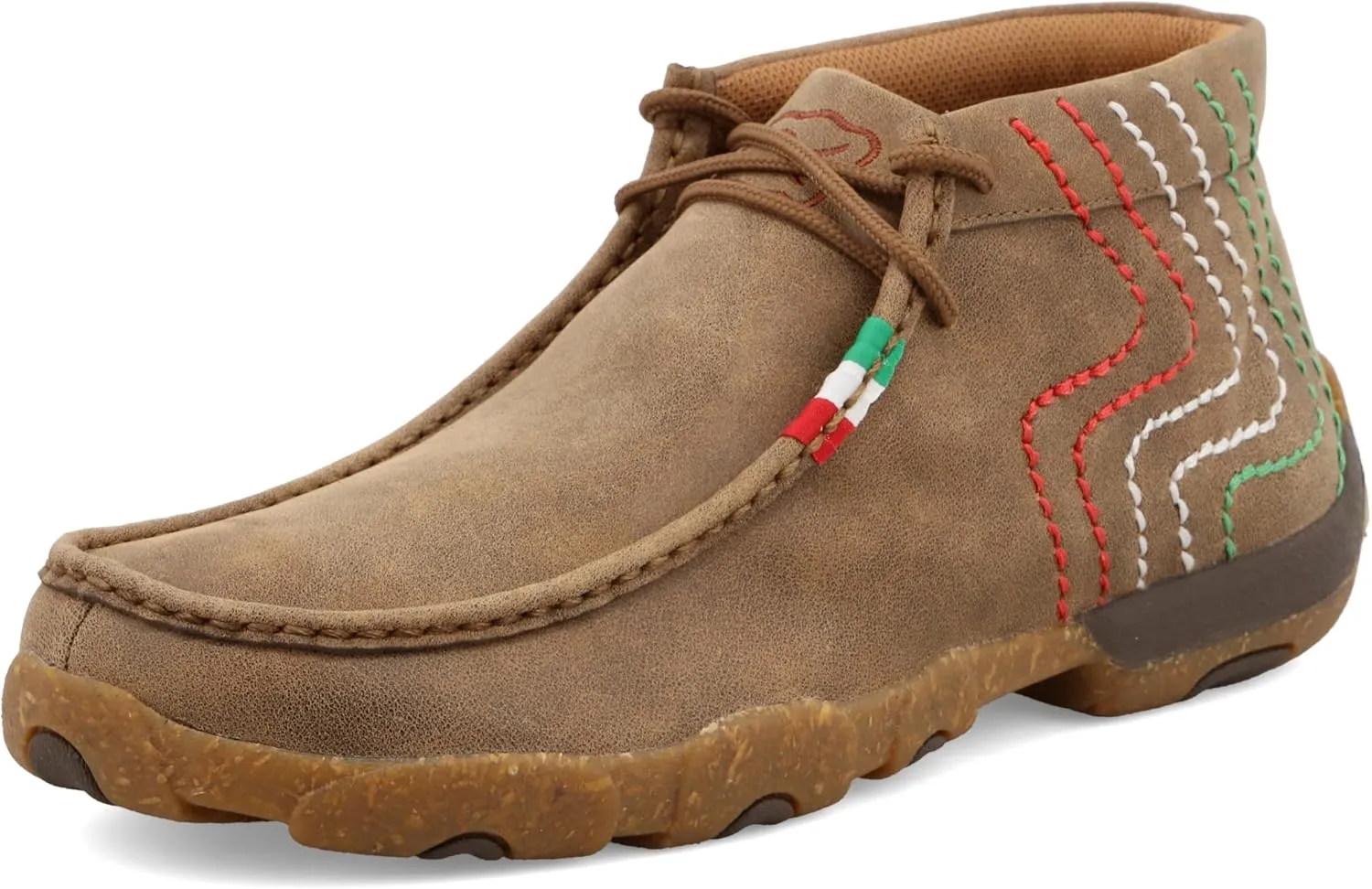 Twisted X Men's Chukka Driving Moc, Moc Toe, Bomber & Mexican Heritage Stitching, 10.5 M