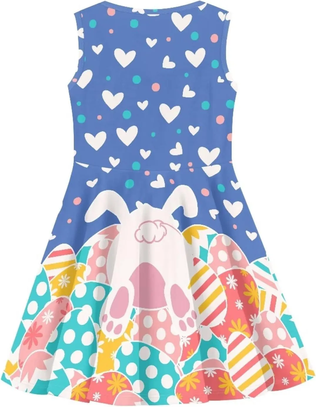 Wiryuouvt Summer Dresses for Girls Sleeveless Dress A-line Skirt