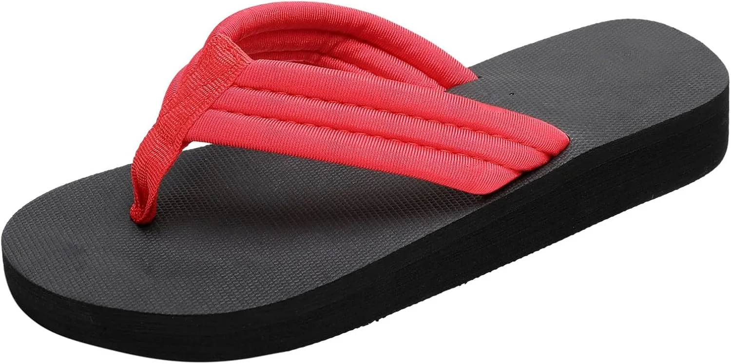 Women Shoes Flat Flip Flops Fashionable Soft Sole Outdoor Beach Flip Flops Womens Winter Slippers at Home