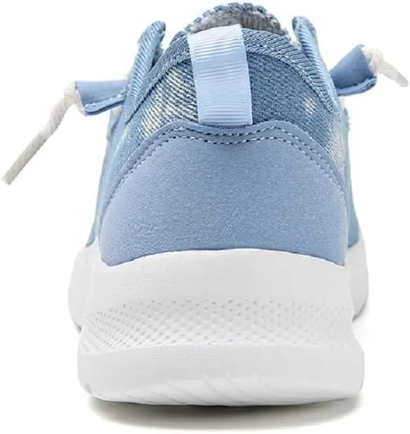 Women's Loafers Shoes Comfortable Round Toe Slip On Fashion Sneakers Breathable Lightweight Denim Walking Shoes Casual Driving Shoes for Women