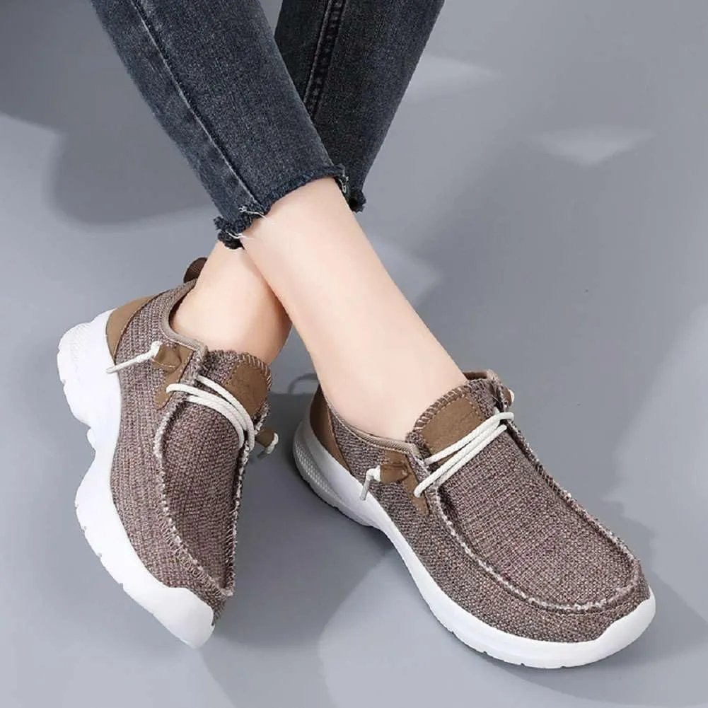 Women's Loafers Shoes Comfortable Round Toe Slip On Fashion Sneakers Breathable Lightweight Denim Walking Shoes Casual Driving Shoes for Women