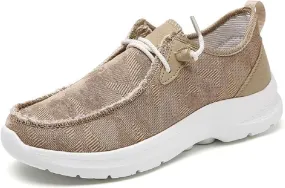 Women's Loafers Shoes Comfortable Round Toe Slip On Fashion Sneakers Breathable Lightweight Denim Walking Shoes Casual Driving Shoes for Women