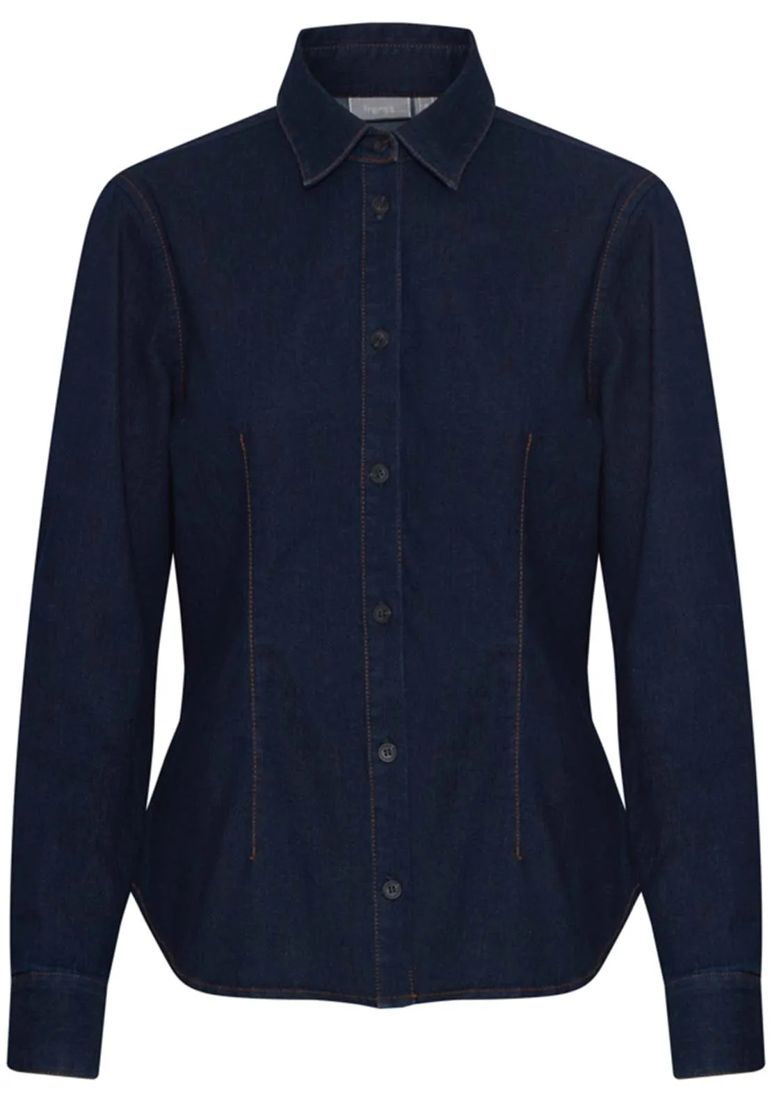 Woven Long Sleeve Shirt - Raw Blue Denim