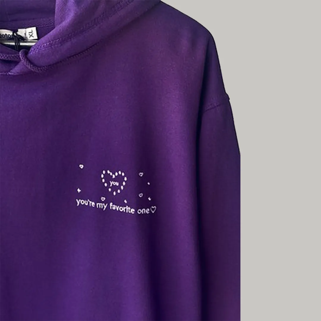 You’re My Favorite One Embroidered Hoodie